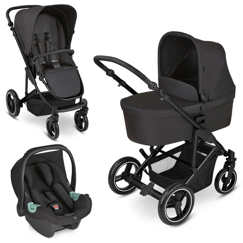 Circle by ABC Design 3-in-1 Kinderwagen Aversa 4 All in One Combiwagen Night zwart