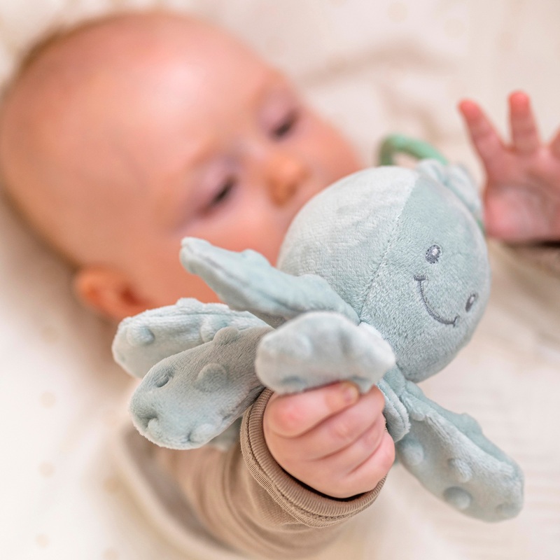 Nattou Lapidou Baby Knuffel Octopus met Trilfunctie assorti