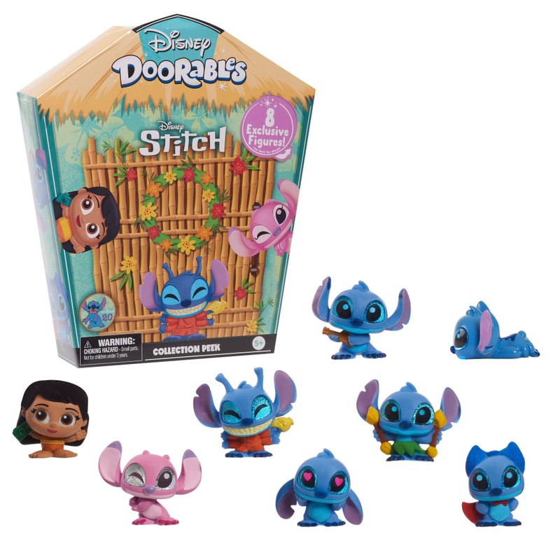 Disney Doorables - Disney Stitch Coffret 8 Figurines Collection Peek