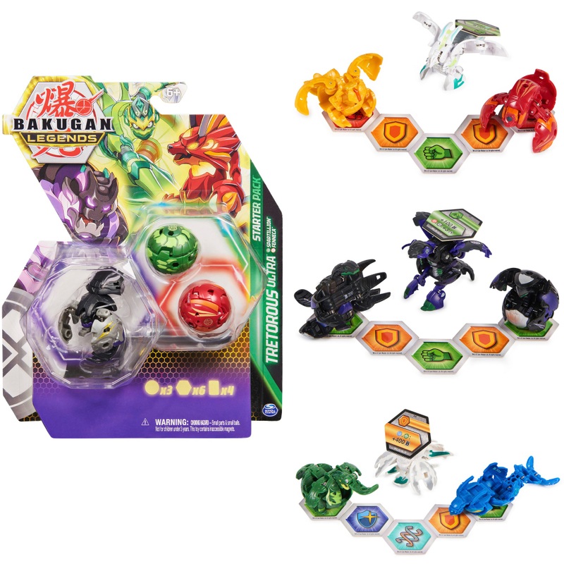 Bakugan Legends Starter Pack met 3 Bakugan assorti | Smyths Toys Nederland