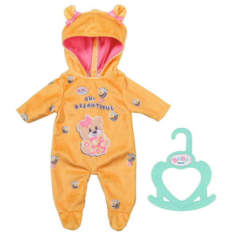 BABY born Kleine Beer Romper met oren Kap 36 cm