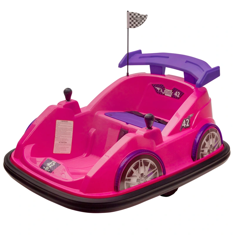 Child enjoying the Flybar Bumper Car ride-on