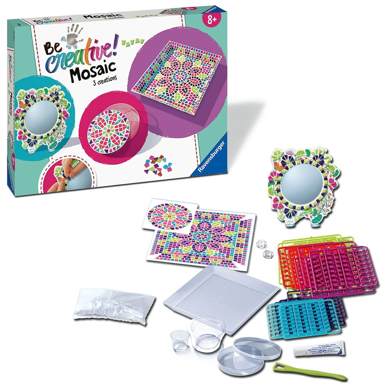 Ravensburger - Be Creative Coffret 3 Créations Mosaïque