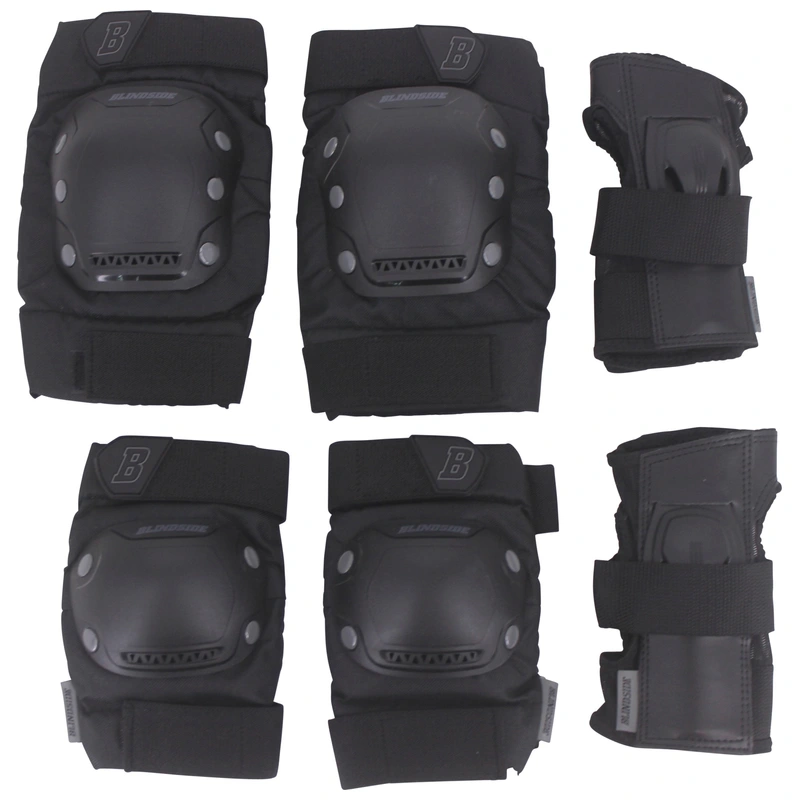 Blindside Protective Gear Pads Set L Grey UK side view