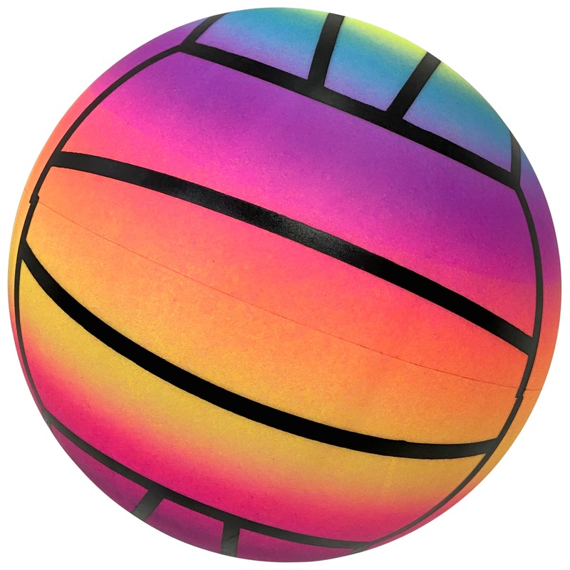 Softball Bal ca. 23 cm regenboog