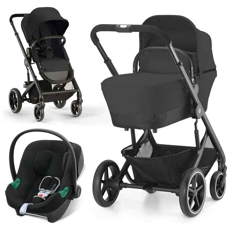 CYBEX 3-in-1 Kinderwagen Balios S All in One Combiwagen Black zwart