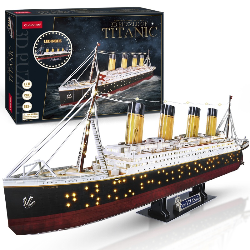 Puzzle 3D Maquette Titanic LED 266 Pièces