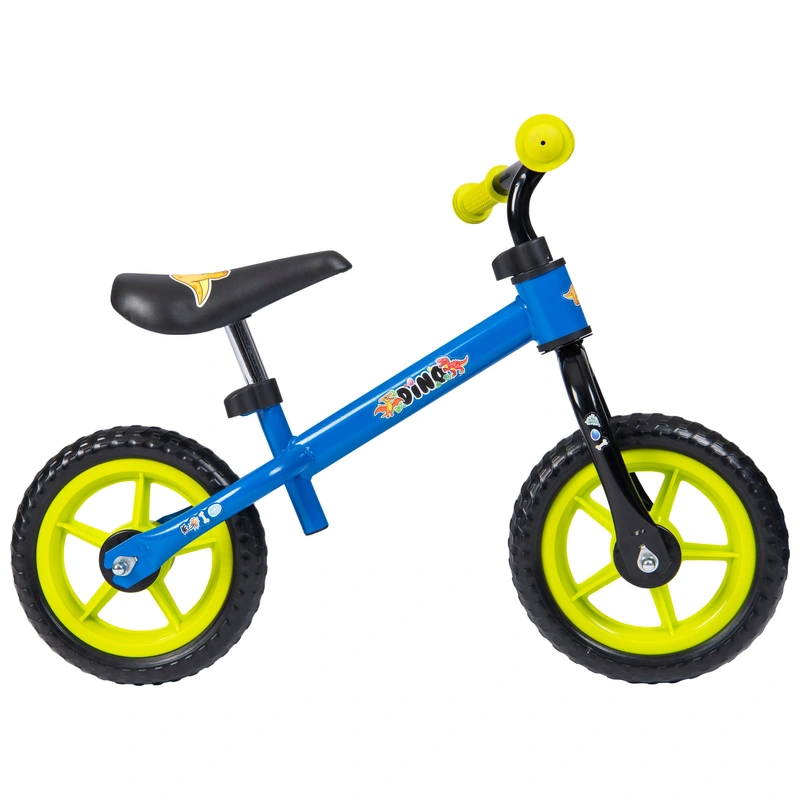 10 Inch Dinosaur Balance Bike Blue for toddlers UK
