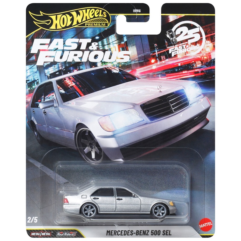 Hot Wheels Premium Fast & Furious 1:64 Mercedes-Benz 500 SEL Die-Cast Car
