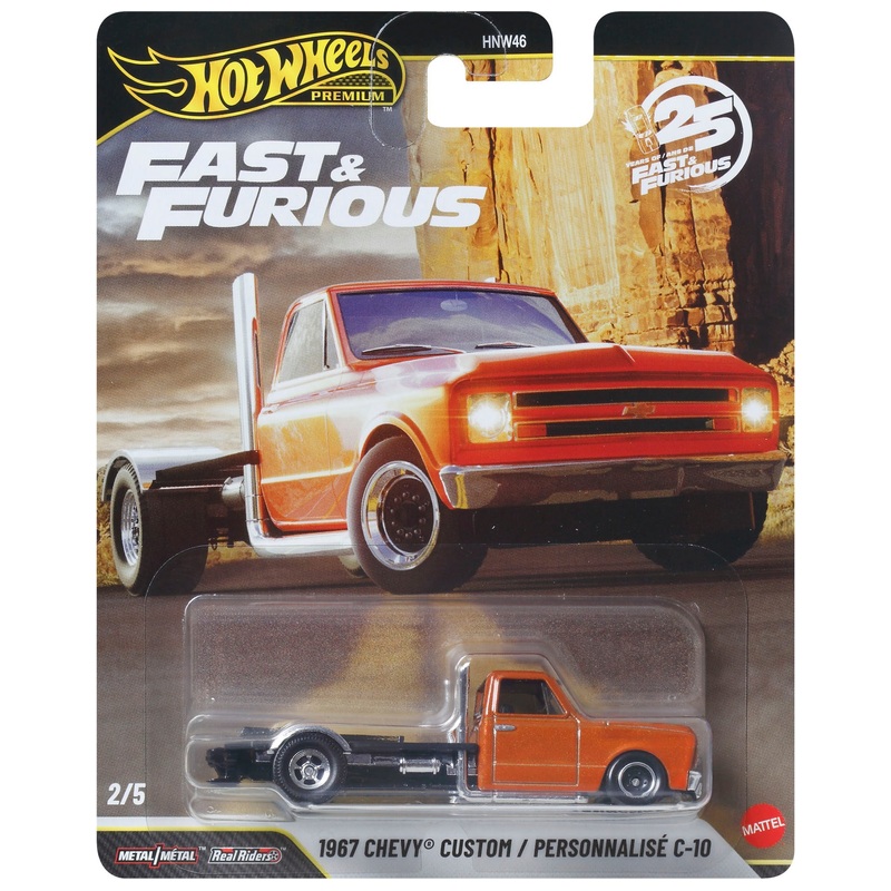 Hot Wheels Premium Fast & Furious 1:64 1967 Chevy Custom Personnalise C-10 Die-Cast Car