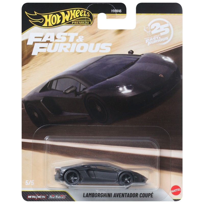 Hot Wheels Premium Fast & Furious 1:64 Lamborghini Aventador Coupe Die-Cast Car