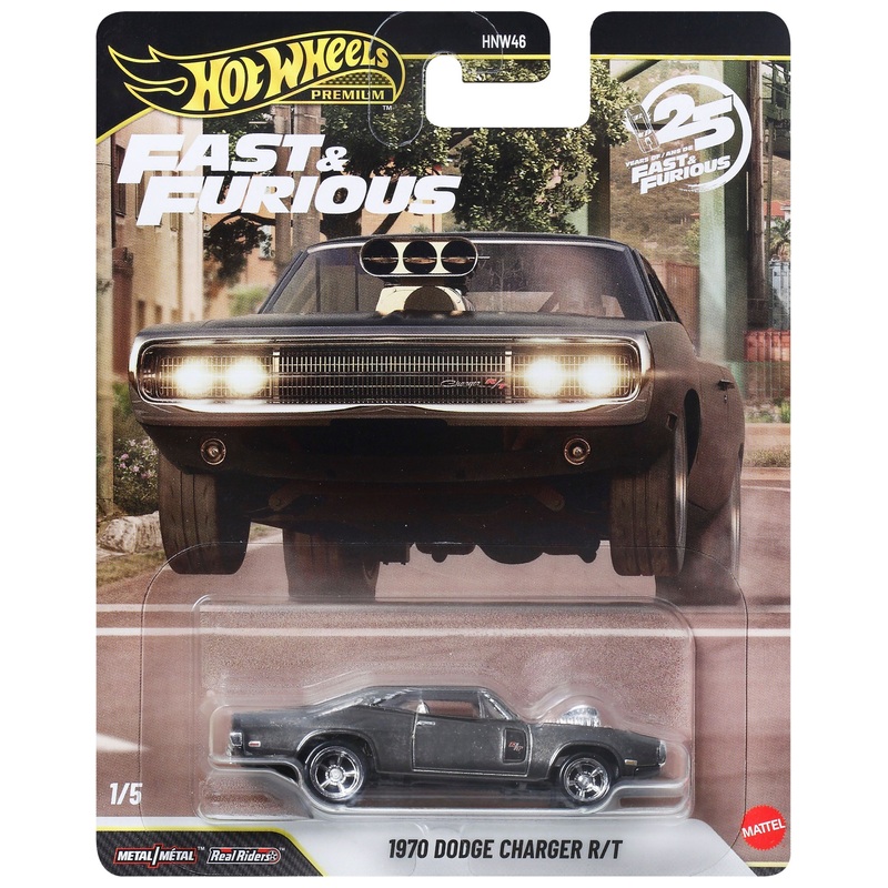 Hot Wheels Premium Fast & Furious 1:64 1970 Dodge Charger R/T Die-Cast Car