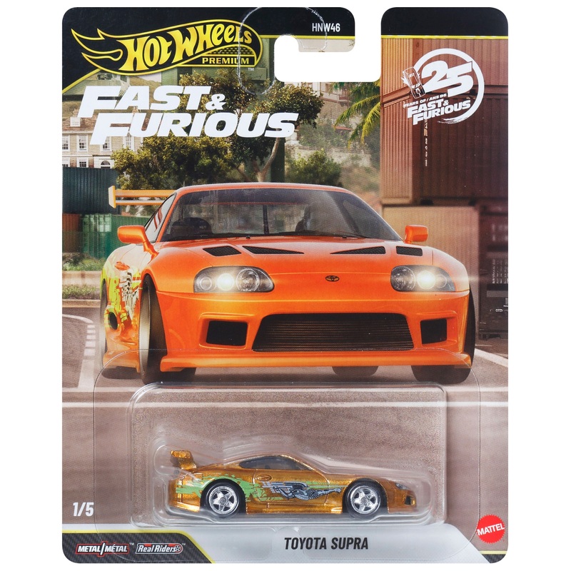 Hot Wheels Premium Fast & Furious Diecast Toyota Supra 1:64