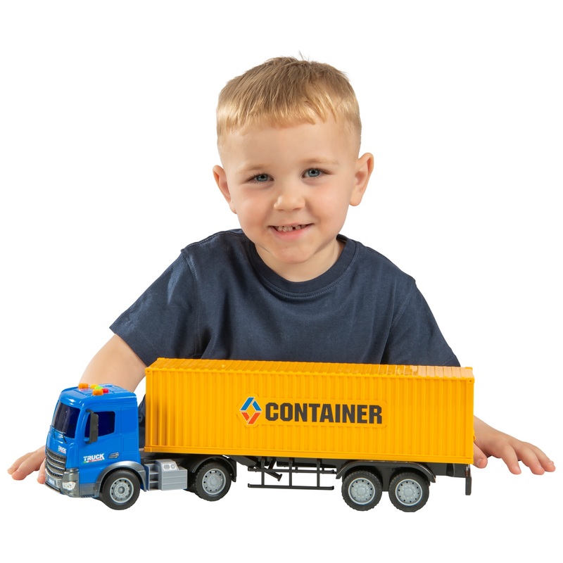 Super Wheelz Containervrachtwagen met Licht en Geluid 37 cm