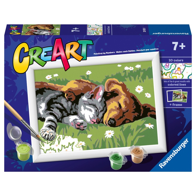 Ravensburger Creart Schilderen op Nummer Katten en Honden