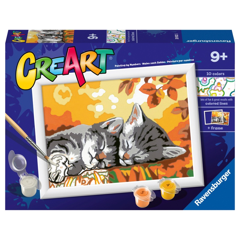 Ravensburger Creart Schilderen op Nummer Herfst Katjes