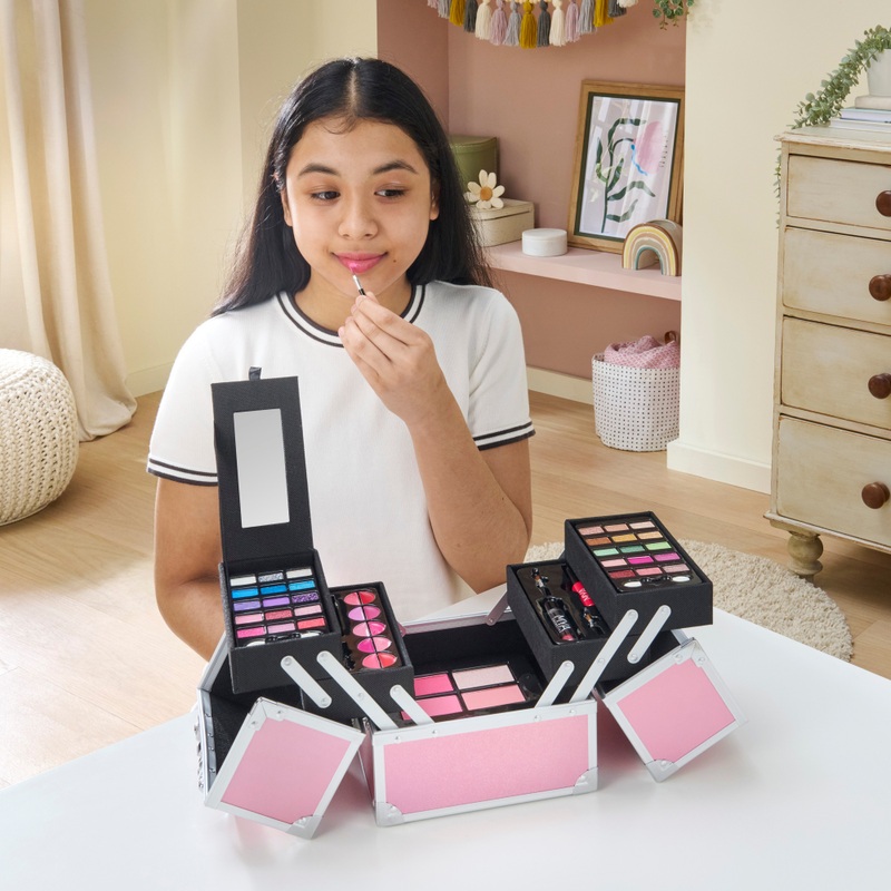 MYA Cosmetics Glitter Cube Make-Up in Koffer roze