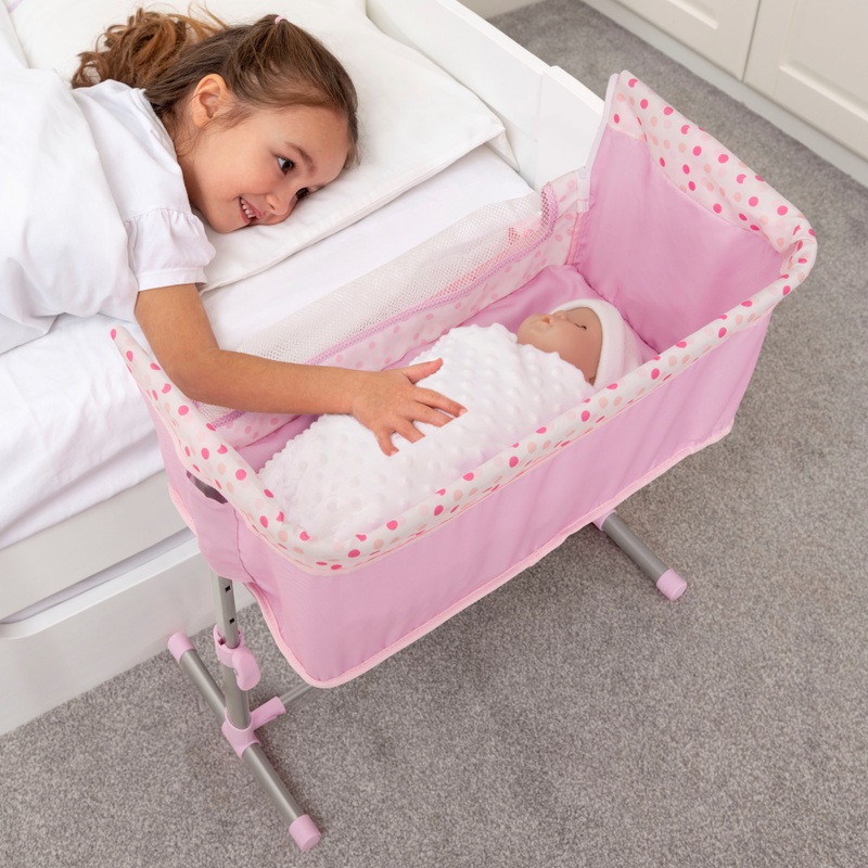 Beside Me Co-sleeper bed voor pop tot 45 cm roze