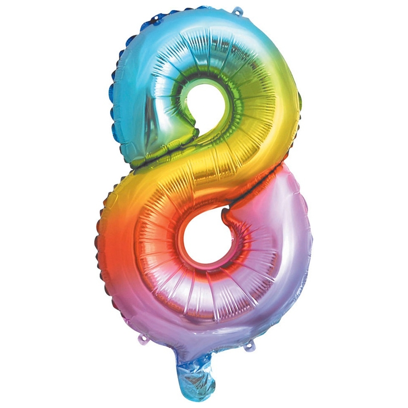 Ballon Hélium Arc-en-Ciel en forme de 8