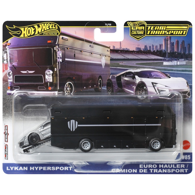 Hot Wheels Premium Team Transport Lykan Hypersport & Euro Hauler 2 Pack
