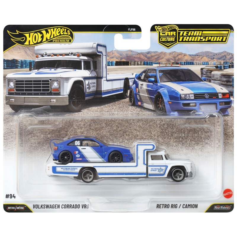 Hot Wheels Premium Team Transport Volkswagen Corrado VRG & Retro Rig 2 Pack