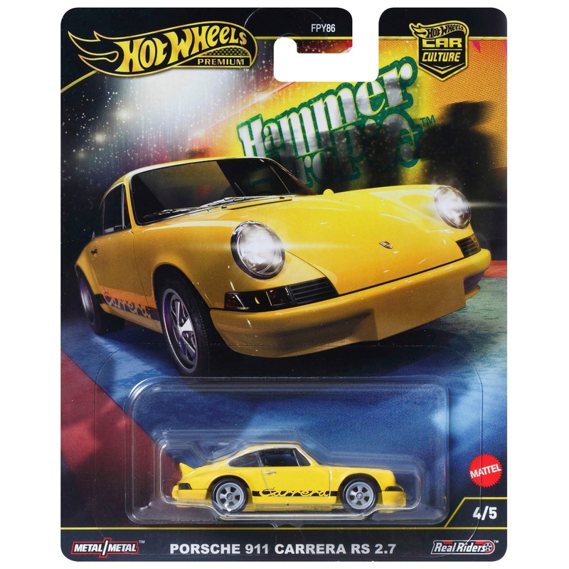 Hot Wheels Premium Auto Car Culture Hammer Drop Porsche 911 Carrera RS 2.7 1:64