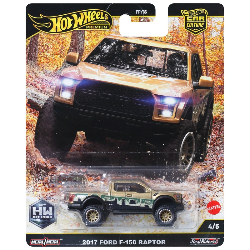 Hot Wheels - Car Culture Premium 1/64 Véhicule Ford F-150 Raptor 2017