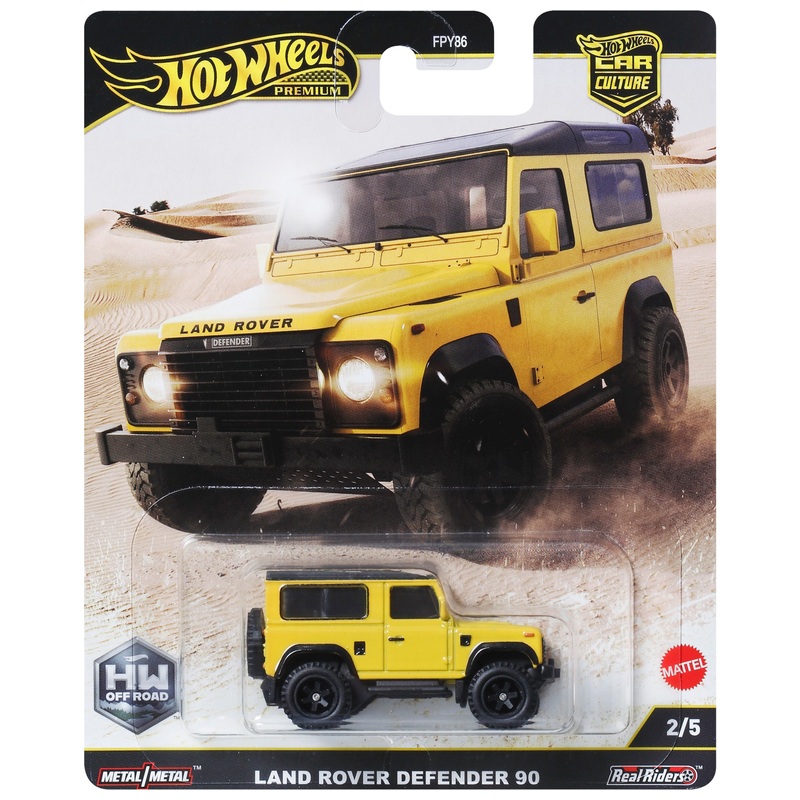 Hot Wheels - Car Culture Premium 1/64 Véhicule Land Rover Defender 90
