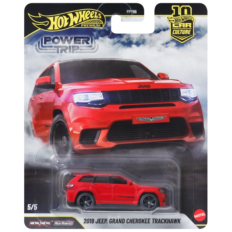 Hot Wheels Premium Car Culture Power Trip Auto 2019 Jeep Grand Cherokee Trackhawk 1:64