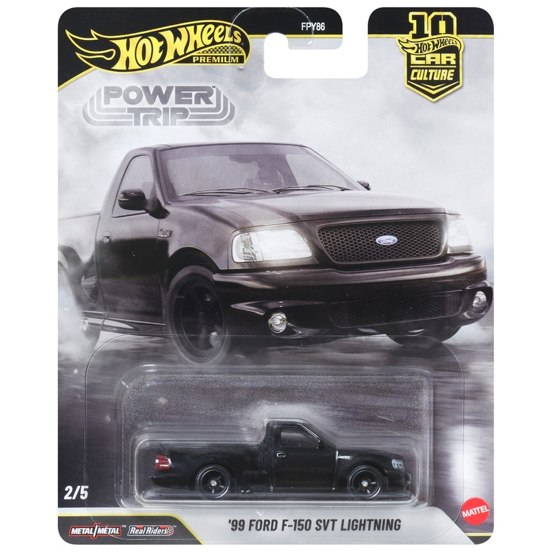 Hot Wheels Premium Power Trip 1:64 '99 Ford F150 SVT Lightning Die-Cast Car