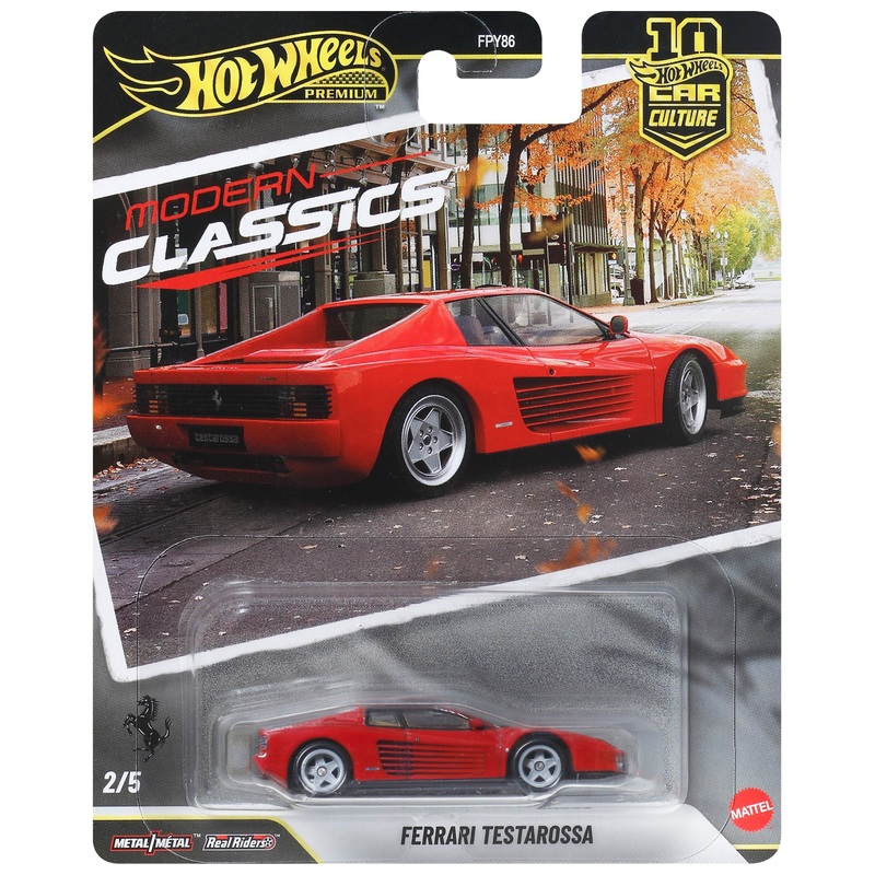 Hot Wheels Premium Modern Classics 1:64 Ferrari Testarossa Die-Cast Car