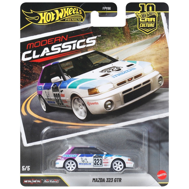 Hot Wheels Premium Modern Classics 1:64 Mazda 323 GTR Die-Cast Car