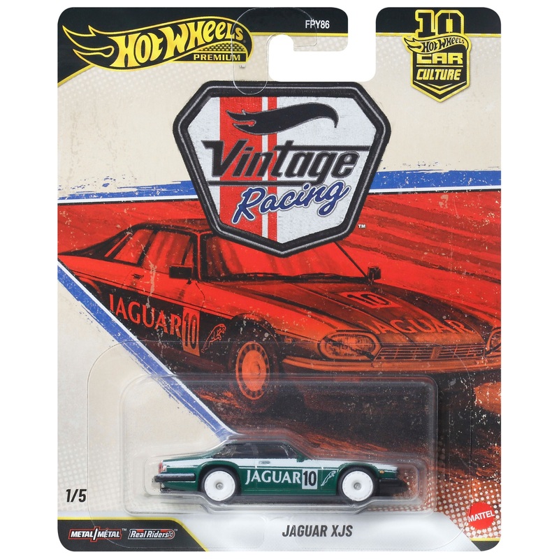 ミニカー BRITISH SPORTS CAR COLLECTION 1/64 Hot Wheels Premium Vintage Racing 1:64 Jaguar XJS Die-Cast Car