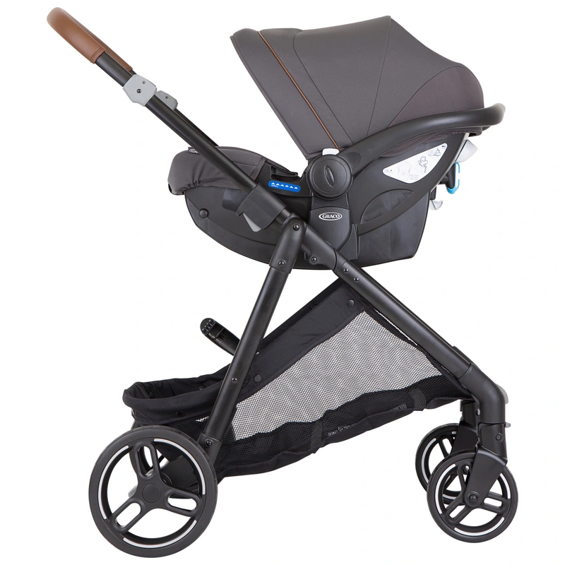 Graco Near2Me 3-in-1 Travel System with R129 Car Seat Heather view 6