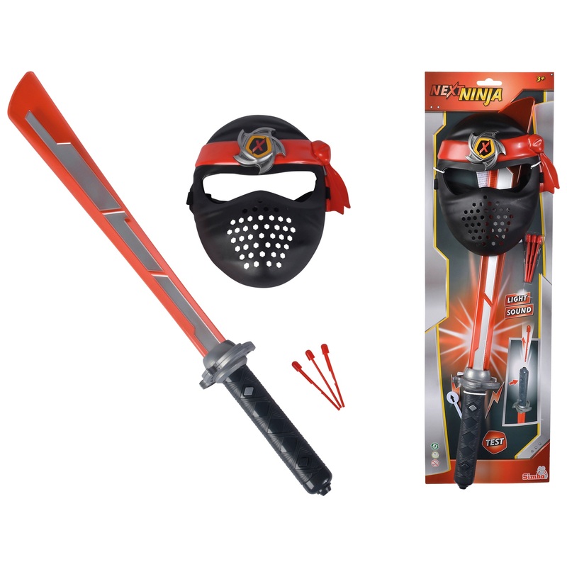 Next Ninja Zwaard en Masker rood