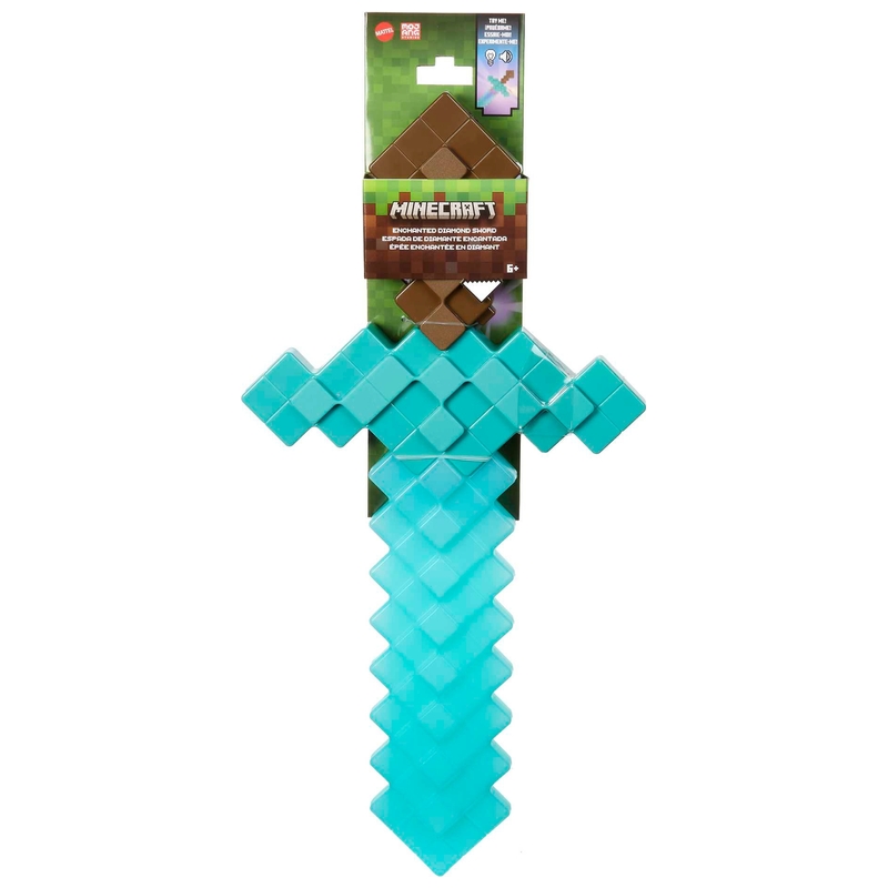 Minecraft Speelgoed Betoverd Diamanten Zwaard met Licht en Geluid