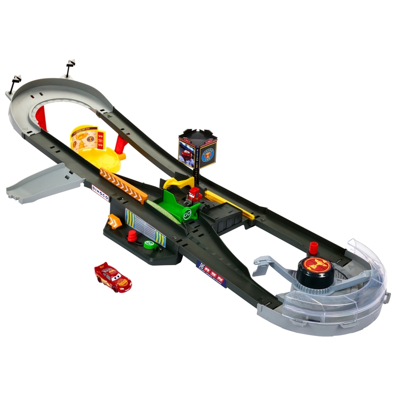 Disney Cars Racebaan Piston Cup met Lightning McQueen Auto