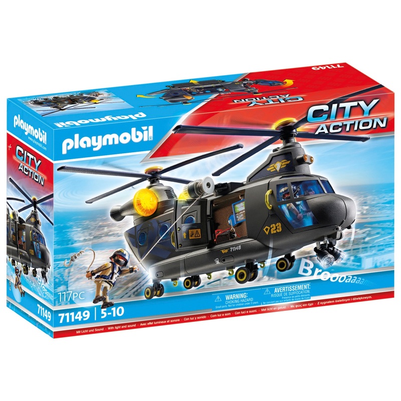 PLAYMOBIL City Action Set 71149 SE-Reddingshelikopter met Licht en Geluid