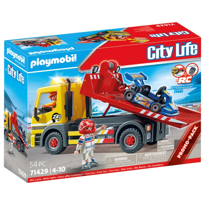 Playmobil - City Life 71429 Dépanneuse à Remorque avec Kart