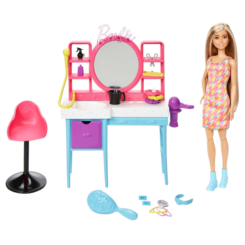 Barbie - Salon de Coiffure et Accessoires