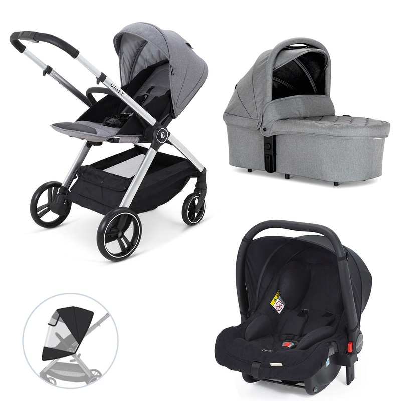 Baby Elegance - Poussette Drift 3-en-1 - Gris