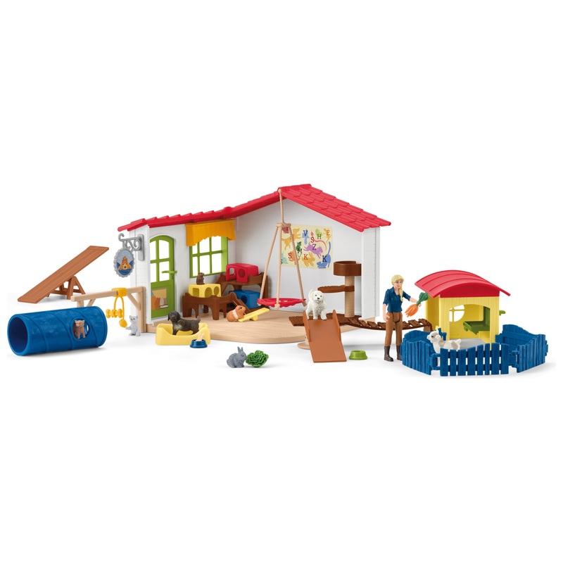 schleich FARM WORLD 42607 Dierenhotel Set