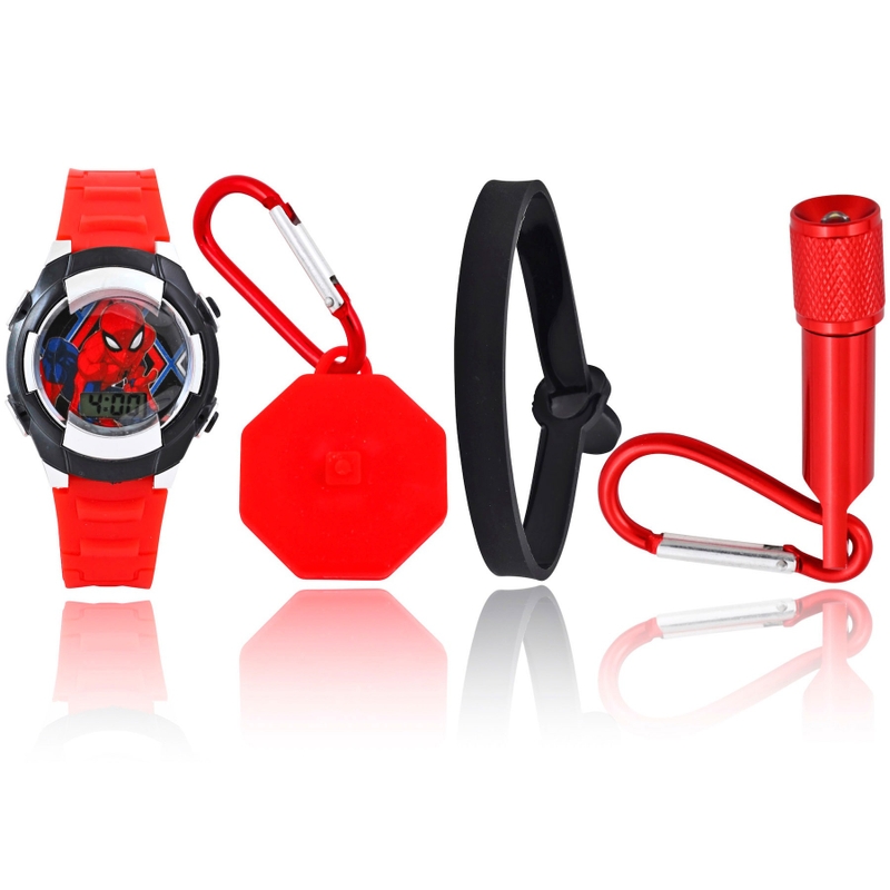 Marvel Spider-Man Horloge en Zaklamp Set