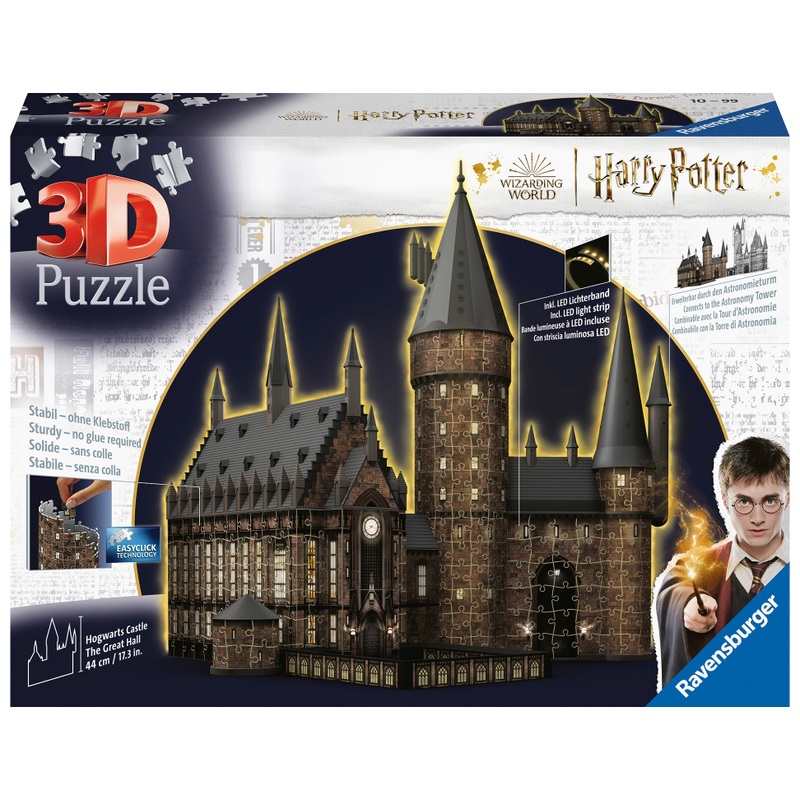 Harry Potter - Puzzle 3D Château de Poudlard Illuminé 540 Pièces