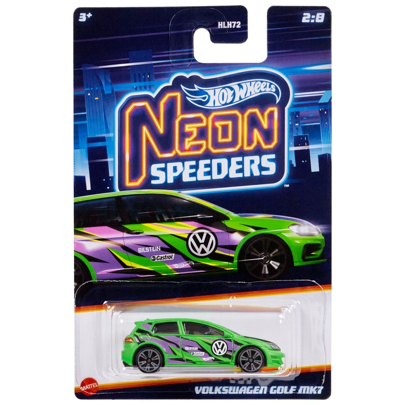 Hot Wheels Neon Speeders 1:64 UV Die-Cast Car Assortment