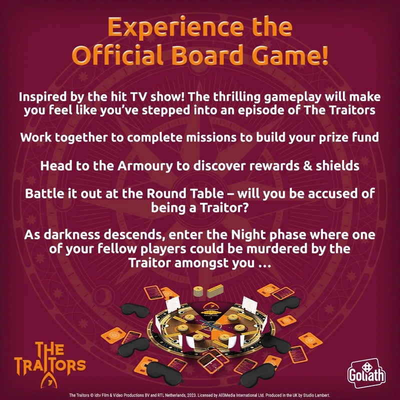 Inside The Traitors board game box set