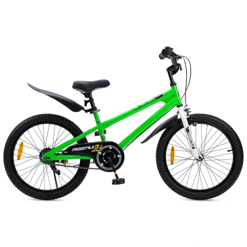 20 Inch Freestyle 3 Bike Green UK side profile