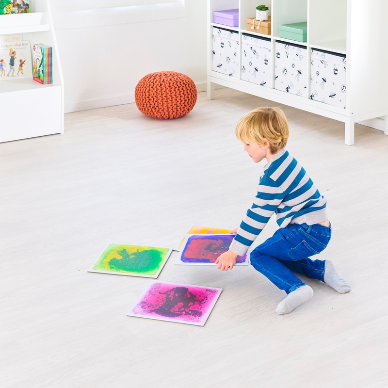 Play Factory Sensorische Vloeibare Tegels Set van 4