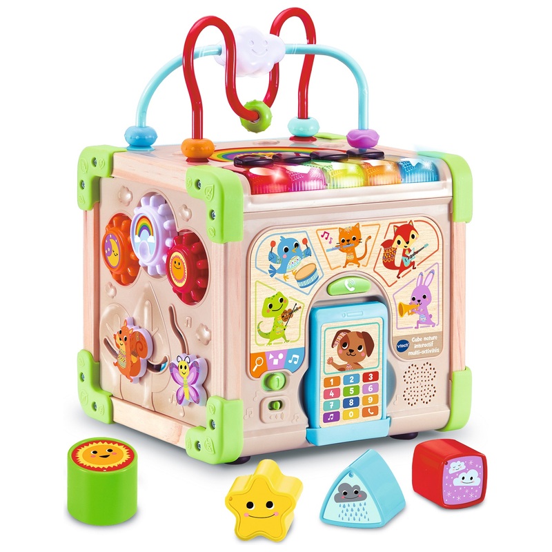 VTech - Jouet d'Éveil Cube Nature Interactif Multiactivité