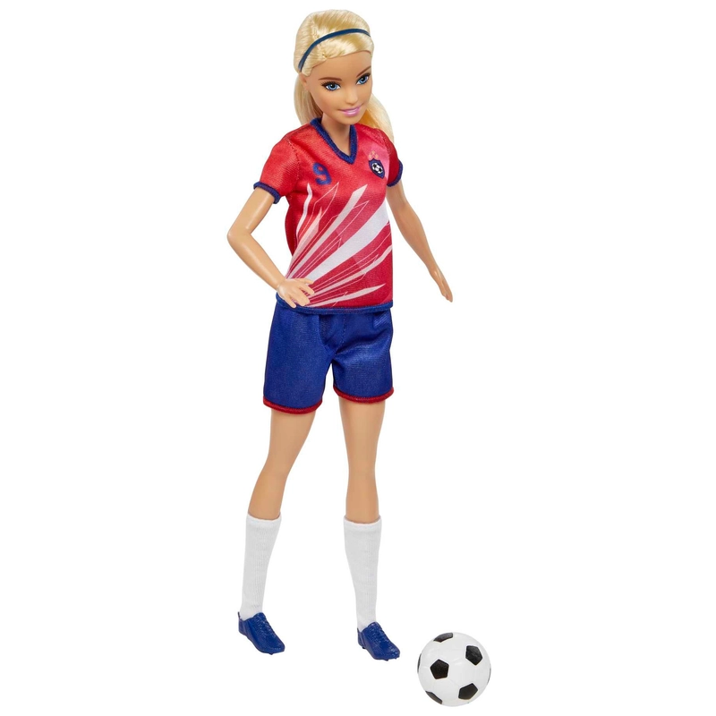 Barbie Careers doll in team kit UK packaging
